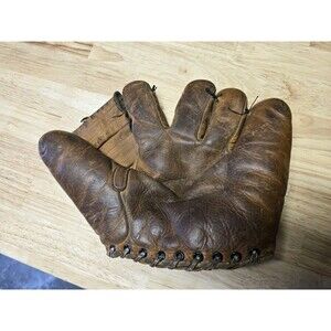 Vintage 1950s Hutch Leather Baseball Glove Fielders